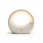 Modern Minimalist Ceramic Arch LED Table Lamp – Cordless Rechargeable Warm Light Desk & Nightstand Decor
